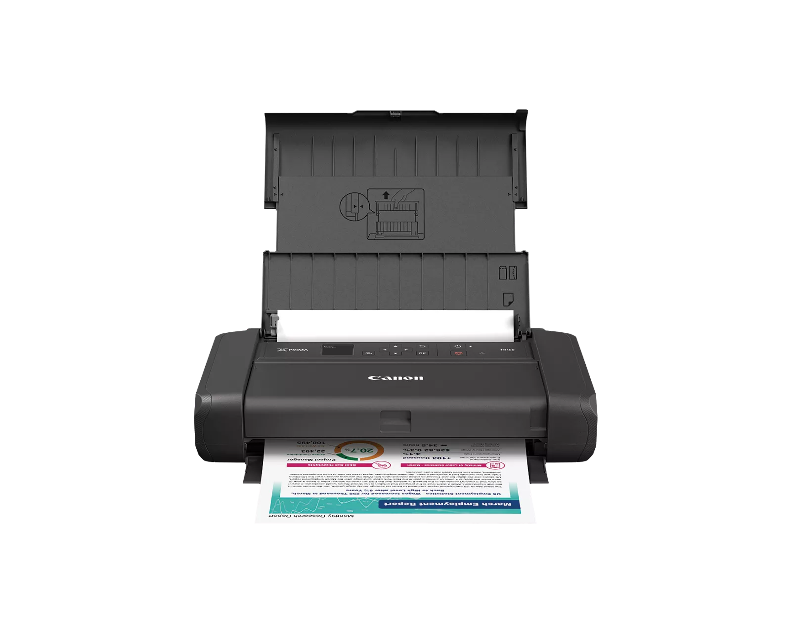 Canon PIXMA TR160 Print, WiFi, Bluetooth, Portable Inkjet — Canon Portable