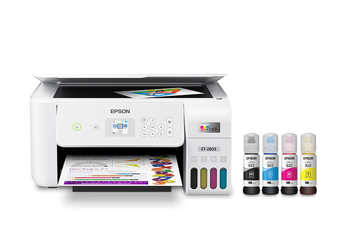 Epson EcoTank ET-2803 Print, Copy, Scan, WiFi, Supertank All-in-One — Epson Tank
