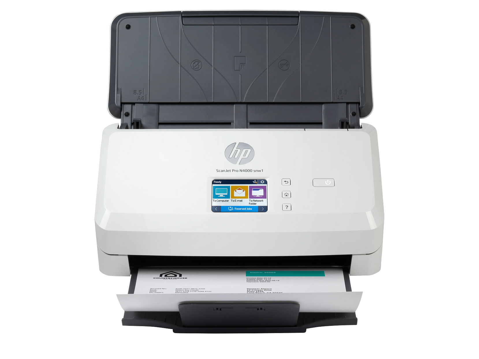 HP ScanJet Pro N4000 snw1 Scan, USB, WiFi, Ethernet, Network Scanner — HP Document