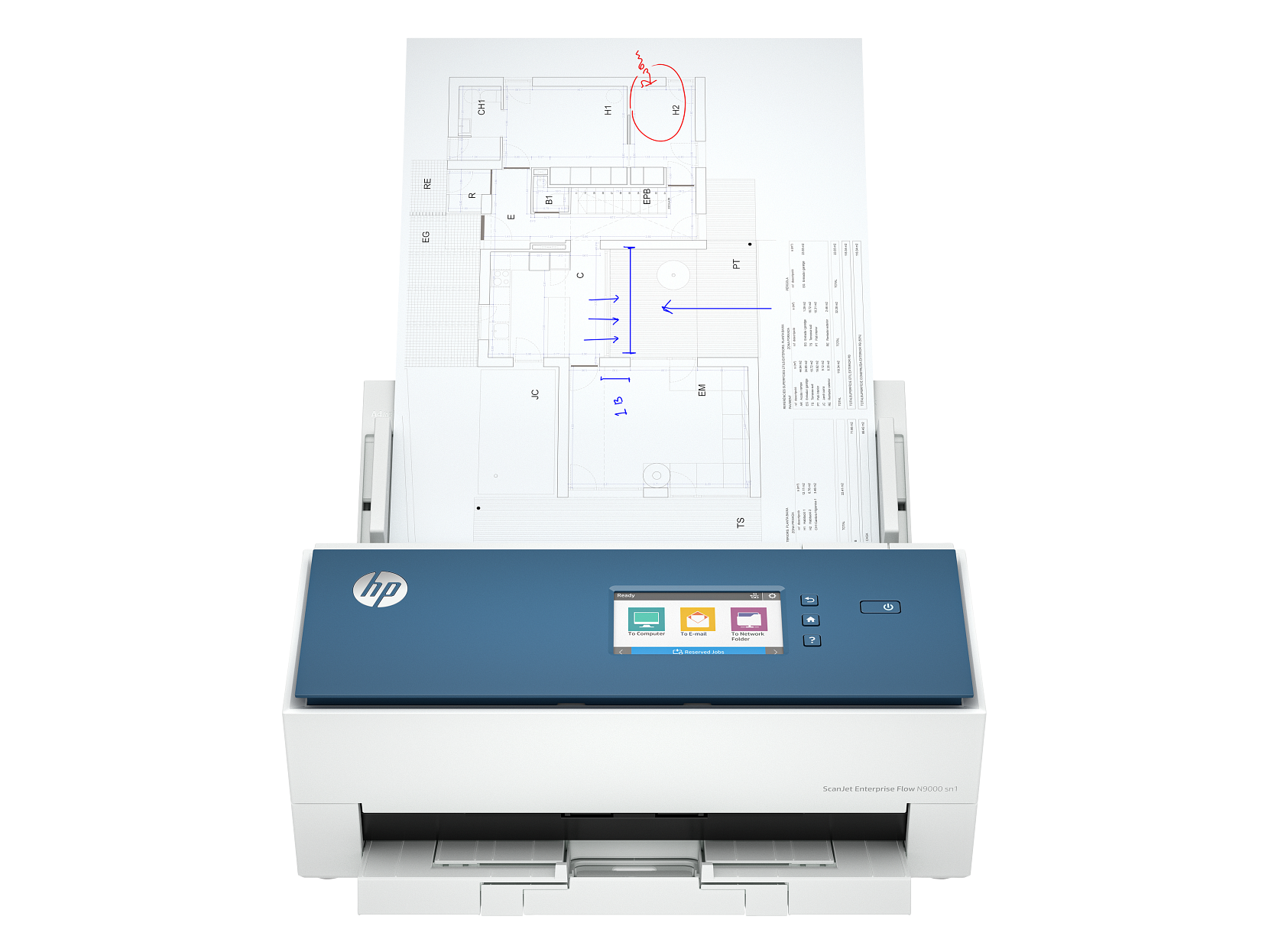 HP ScanJet Enterprise Flow N9000 sn1 Scan, USB, Ethernet, High-Volume Enterprise Scanner — HP Enterprise