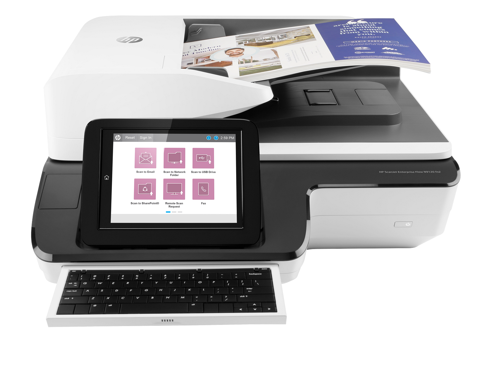HP ScanJet Enterprise Flow N9120 fn2 Scan, USB, Ethernet, A3 Enterprise Scanner — HP Enterprise
